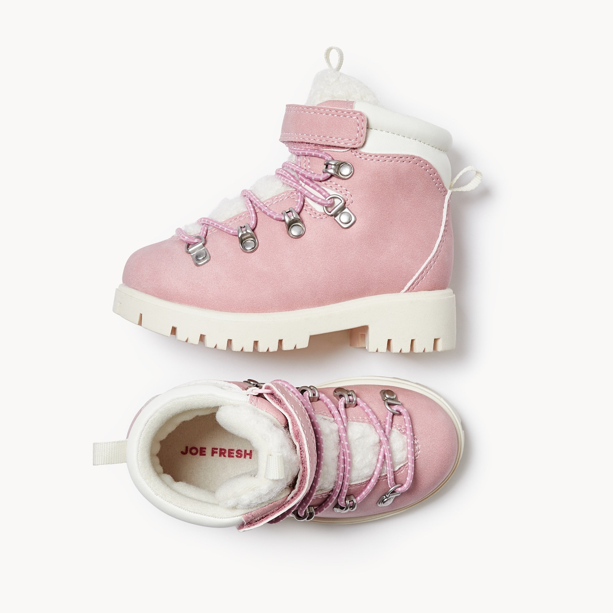 Toddler Girls' Hiker Boots in Light Pink from Joe Fresh