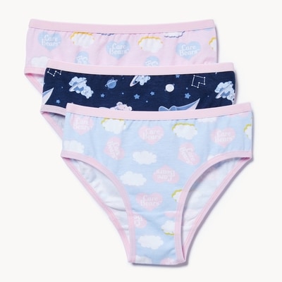 3 culottes bikini Bisounours, petites filles - Rose