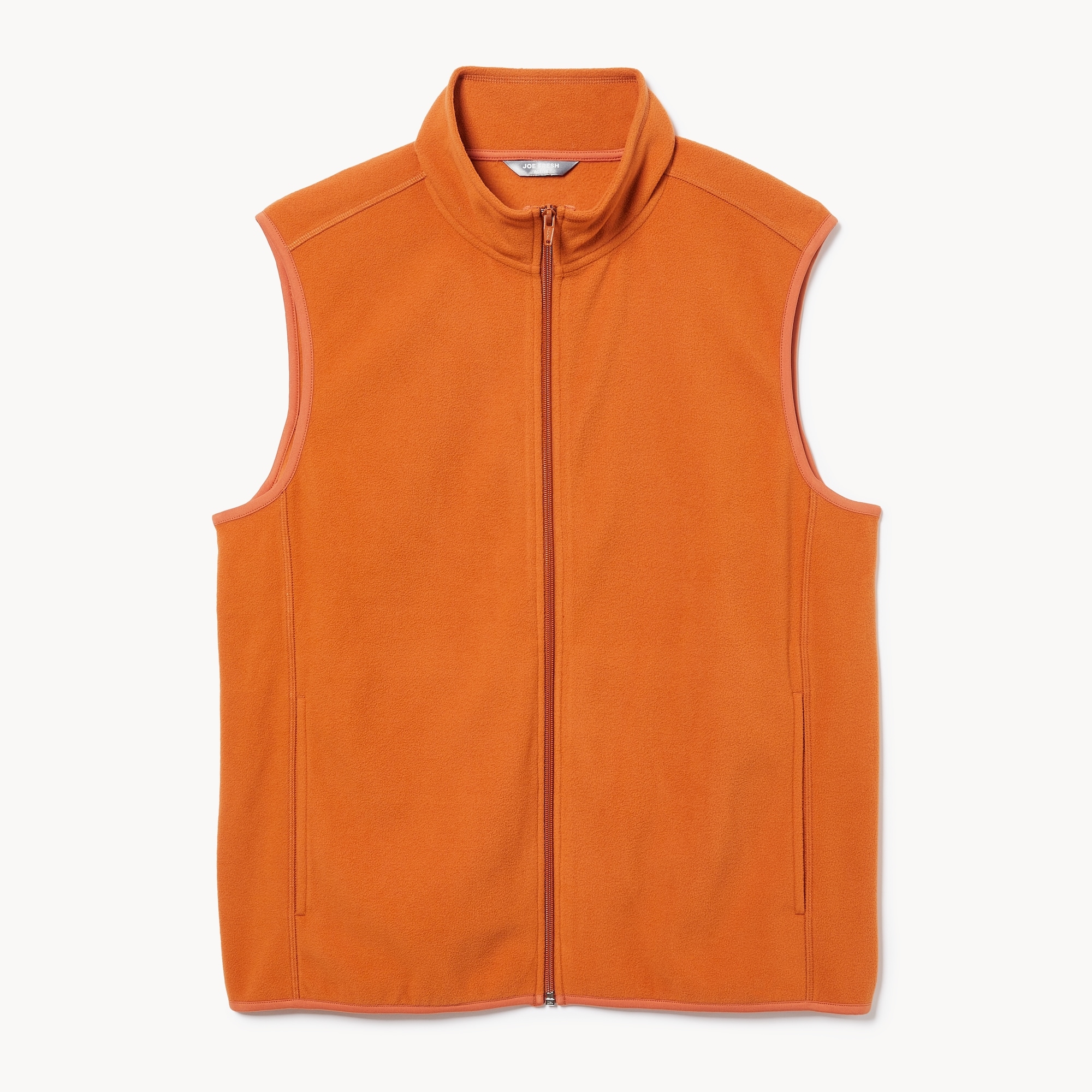Men's Active Fleece Vest in Dusty Orange from Joe Fresh