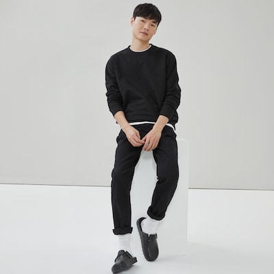 Men's Crew Neck Sweatshirt - Black