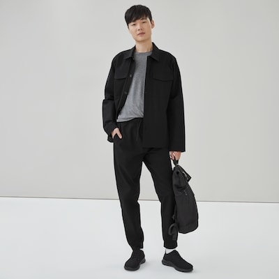 Veste chemise tout-aller pour hommes - Noir