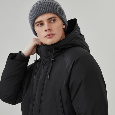 Veste à capuchon pour hommes - Noir
