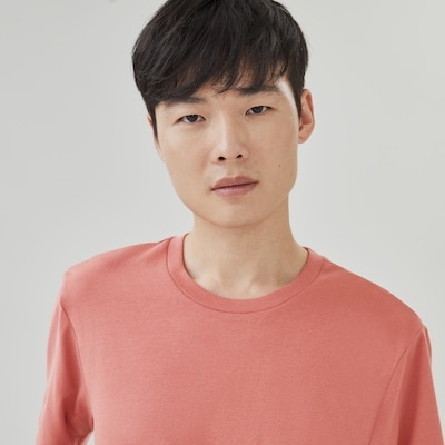 T-shirt essentiel en coton biologique pour hommes - Rose Cendré