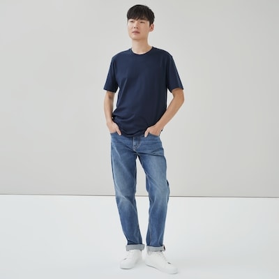 Men's Essential Organic Cotton T-Shirt - Blue