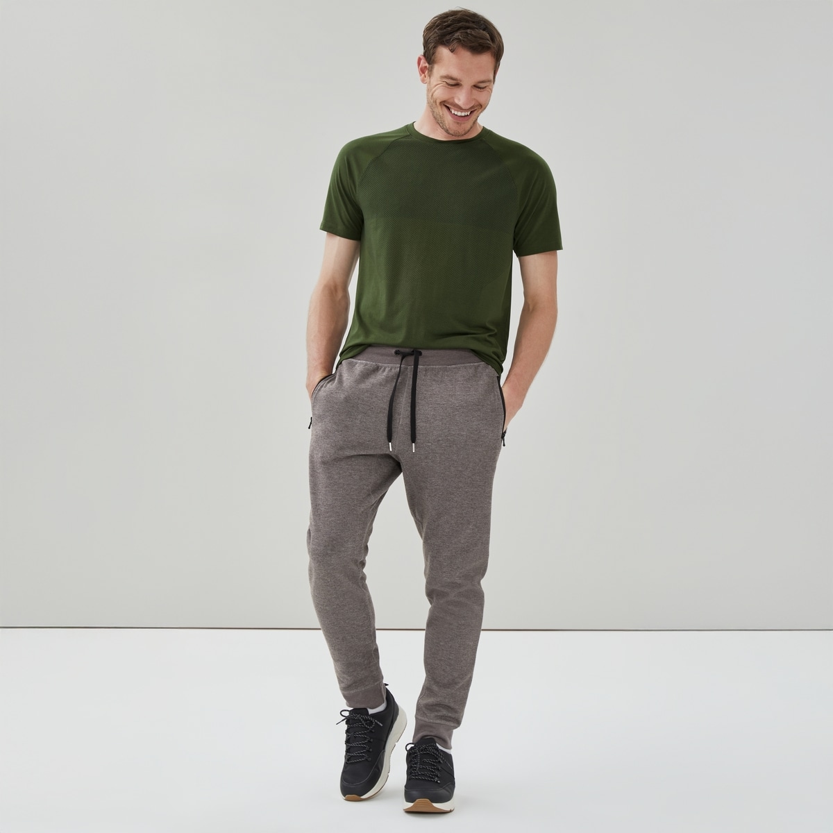 Pantalon de jogging sport performance pour hommes - Mlange De Brun