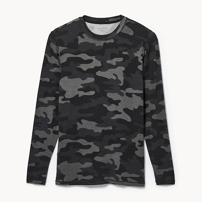 Haut thermique à manches longues pour hommes - Gris Foncé