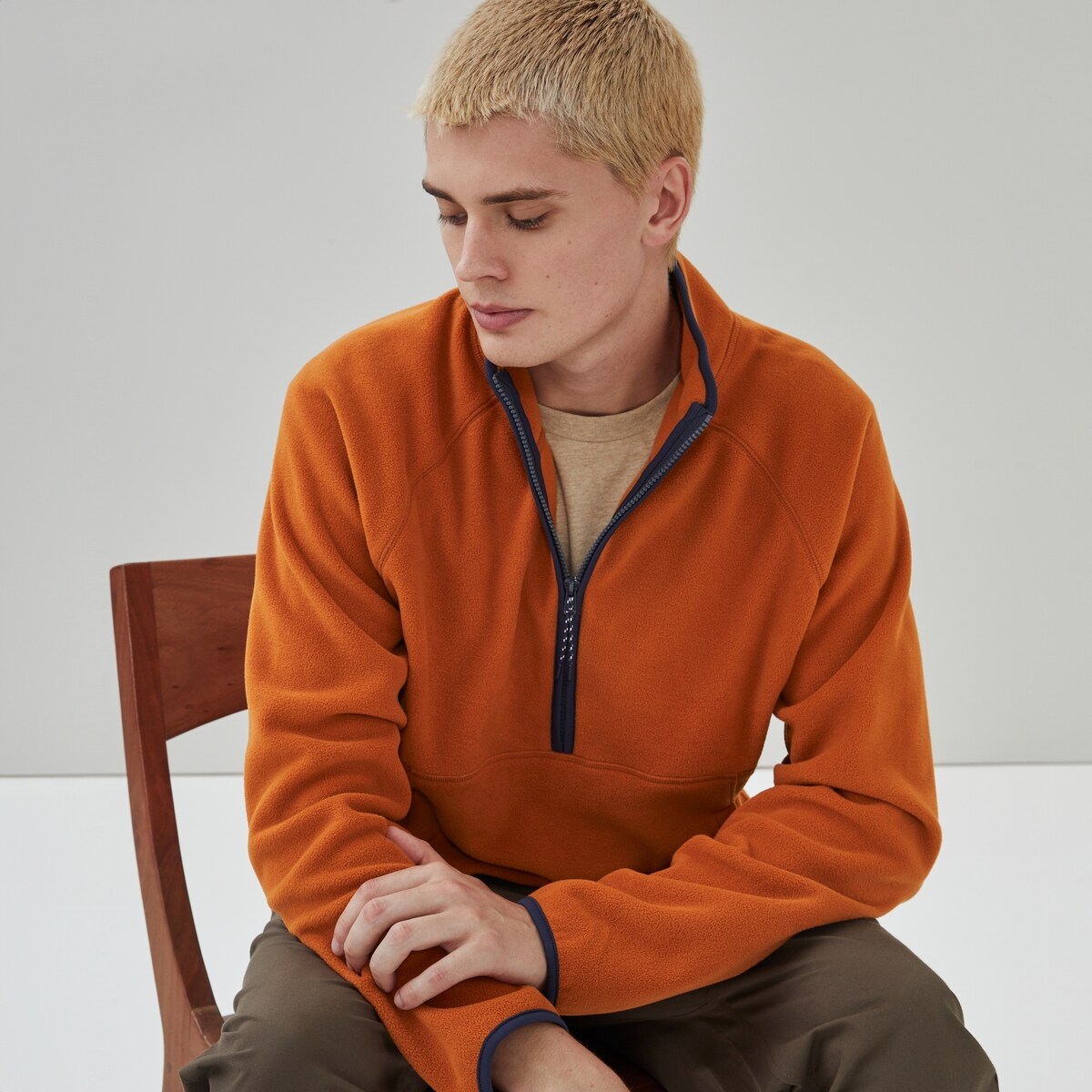Men's Active Microfleece Sweatshirt - Copper