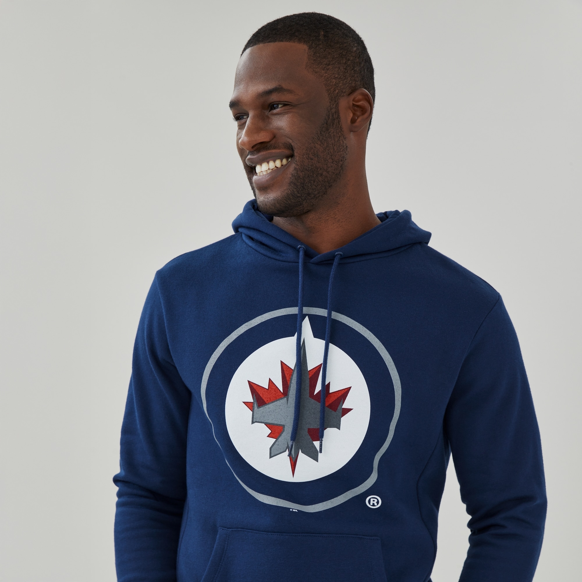 Adult NHL Winnipeg Jets Hoodie in Dark Blue from Joe Fresh