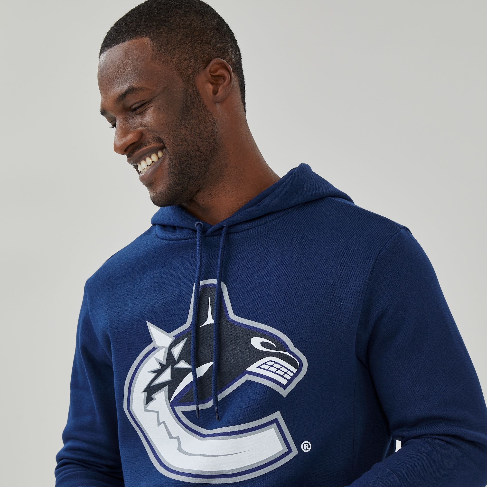 Adult NHL Vancouver Canucks Hoodie in Dark Blue from Joe Fresh