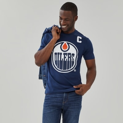 Adult NHL Connor McDavid T-Shirt - Dark Blue