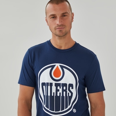 Adult NHL Edmonton Oilers T-Shirt - Dark Blue