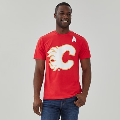 T-shirt LNH Jonathan Huberdeau pour adultes - Rouge Vif