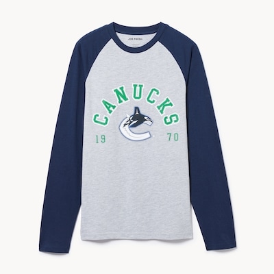 Joe Fresh Adult NHL Vancouver Canucks Raglan Shirt 1 ea, $35.00/1ea