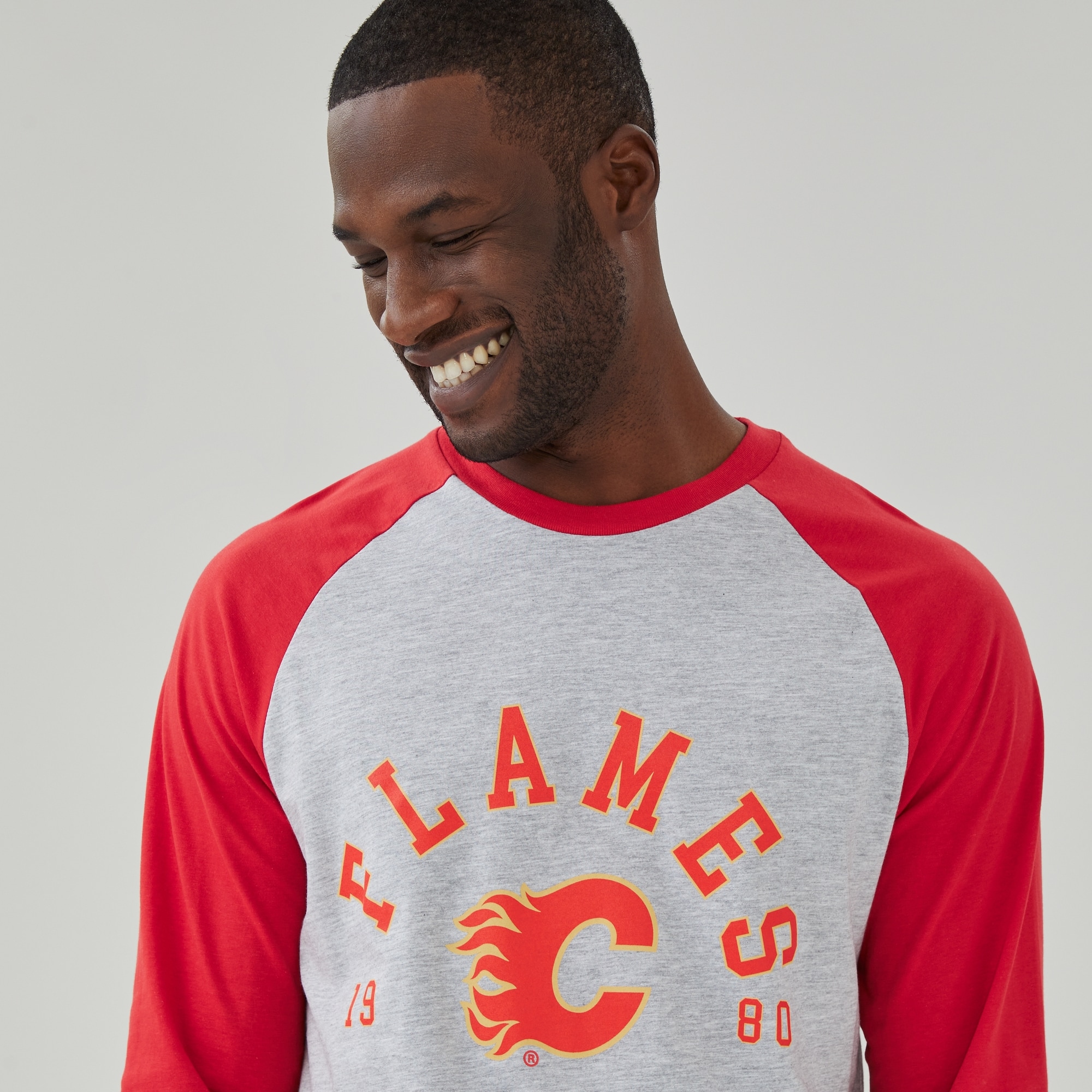Adult NHL Calgary Flames Raglan Shirt