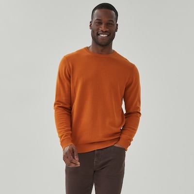 Men's Essential Crew Neck Sweater - Copper