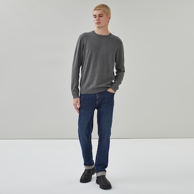 Men's Essential Crew Neck Sweater - Charcoal Melange