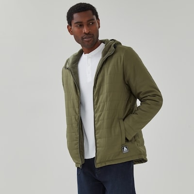 Veste matelassée doublée de molleton Matix, hommes - Vert Foncé