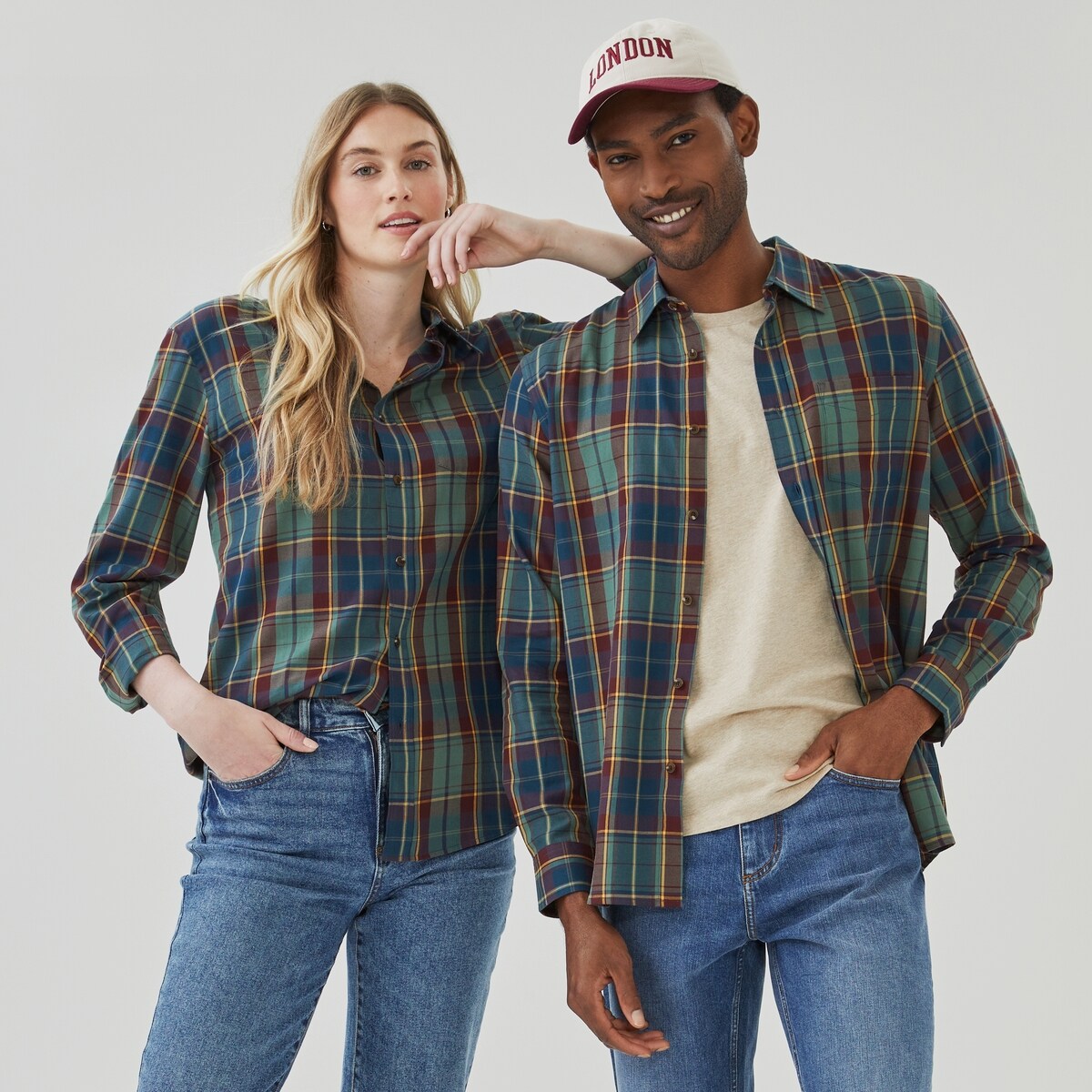 Adult Lightweight Flannel Shirt - Dark Burgundy