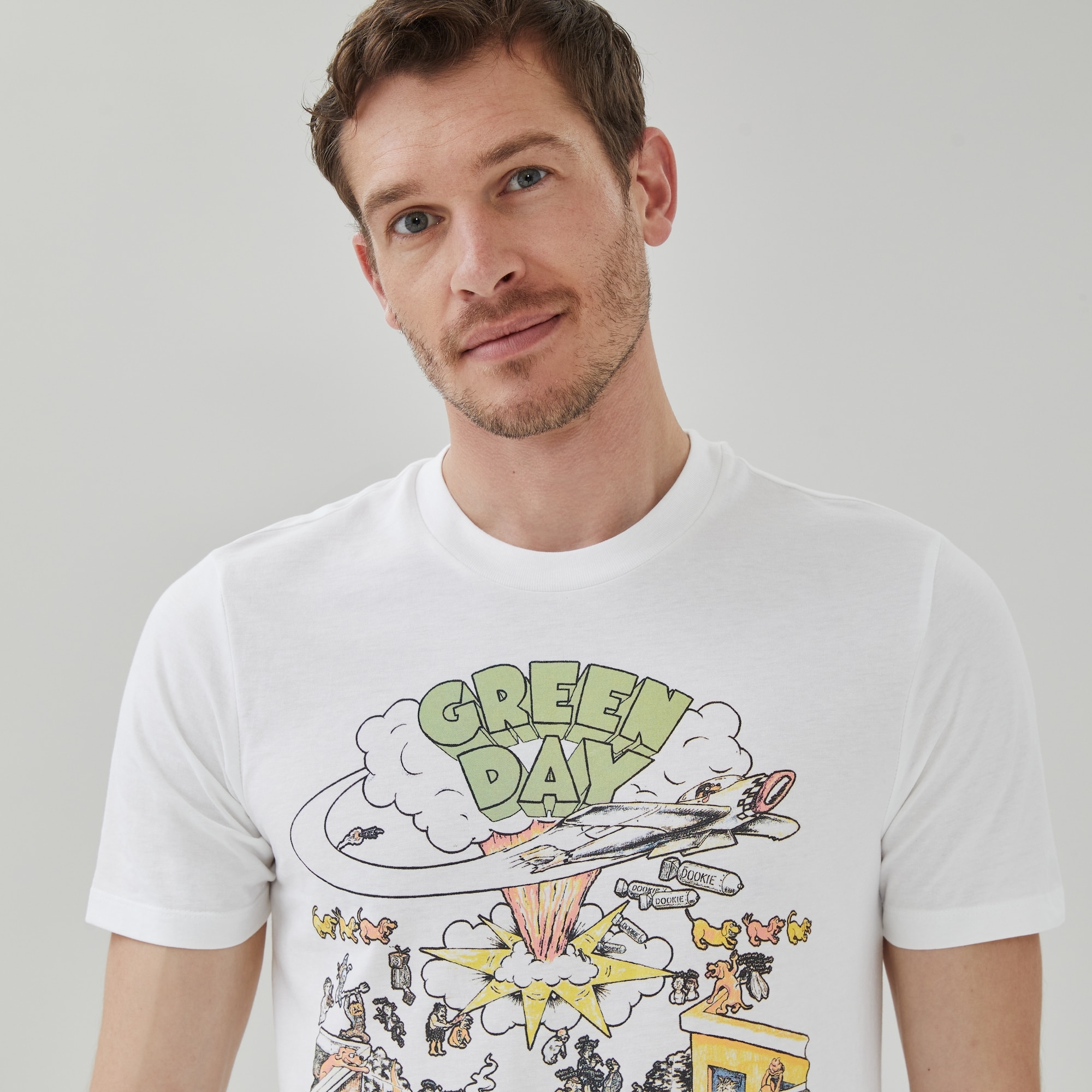 【新品】GREEN DAY WHITE TEE Amazon.com: Green Day: Official Merch