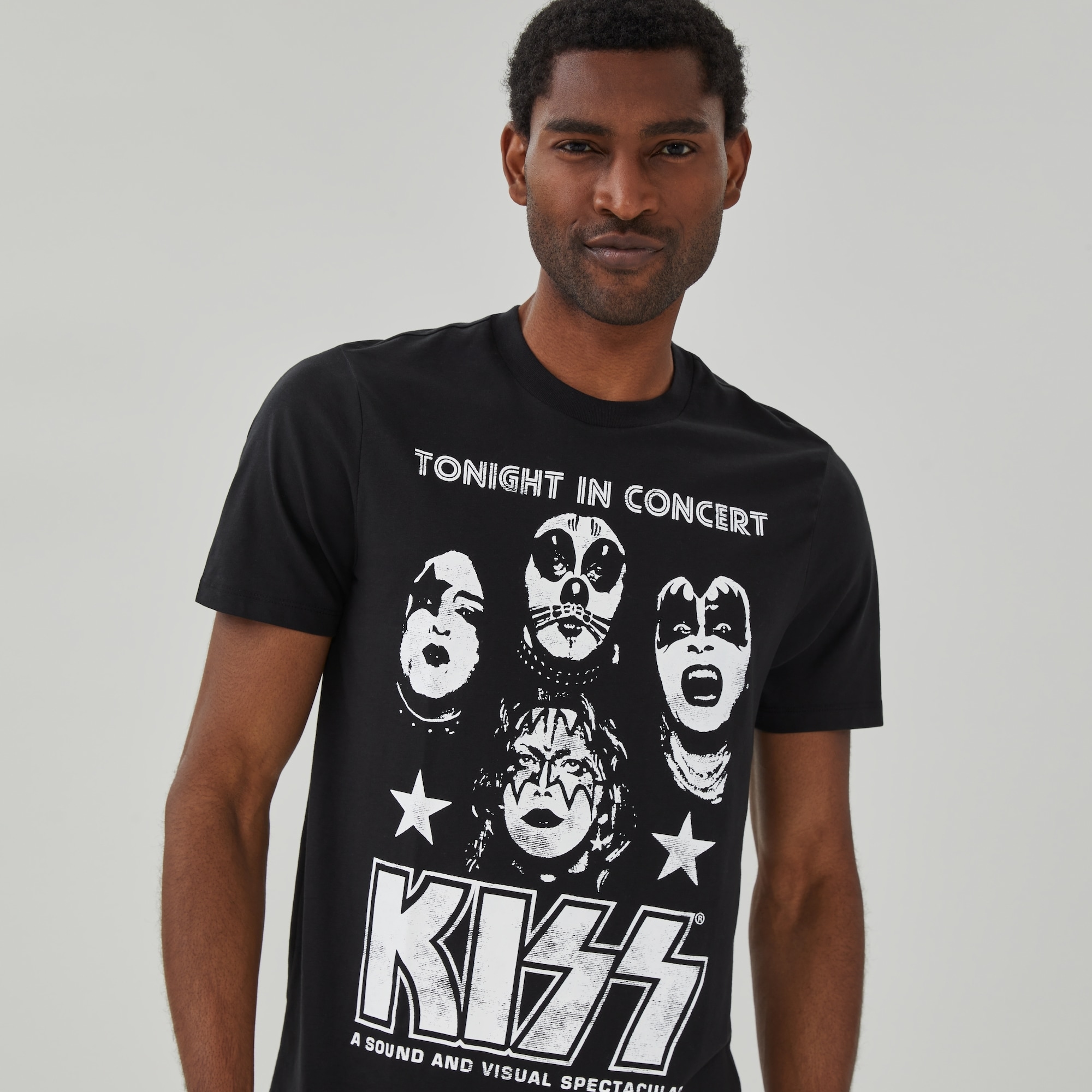 Adult Kiss Graphic T-Shirt in Black from Joe Fresh
