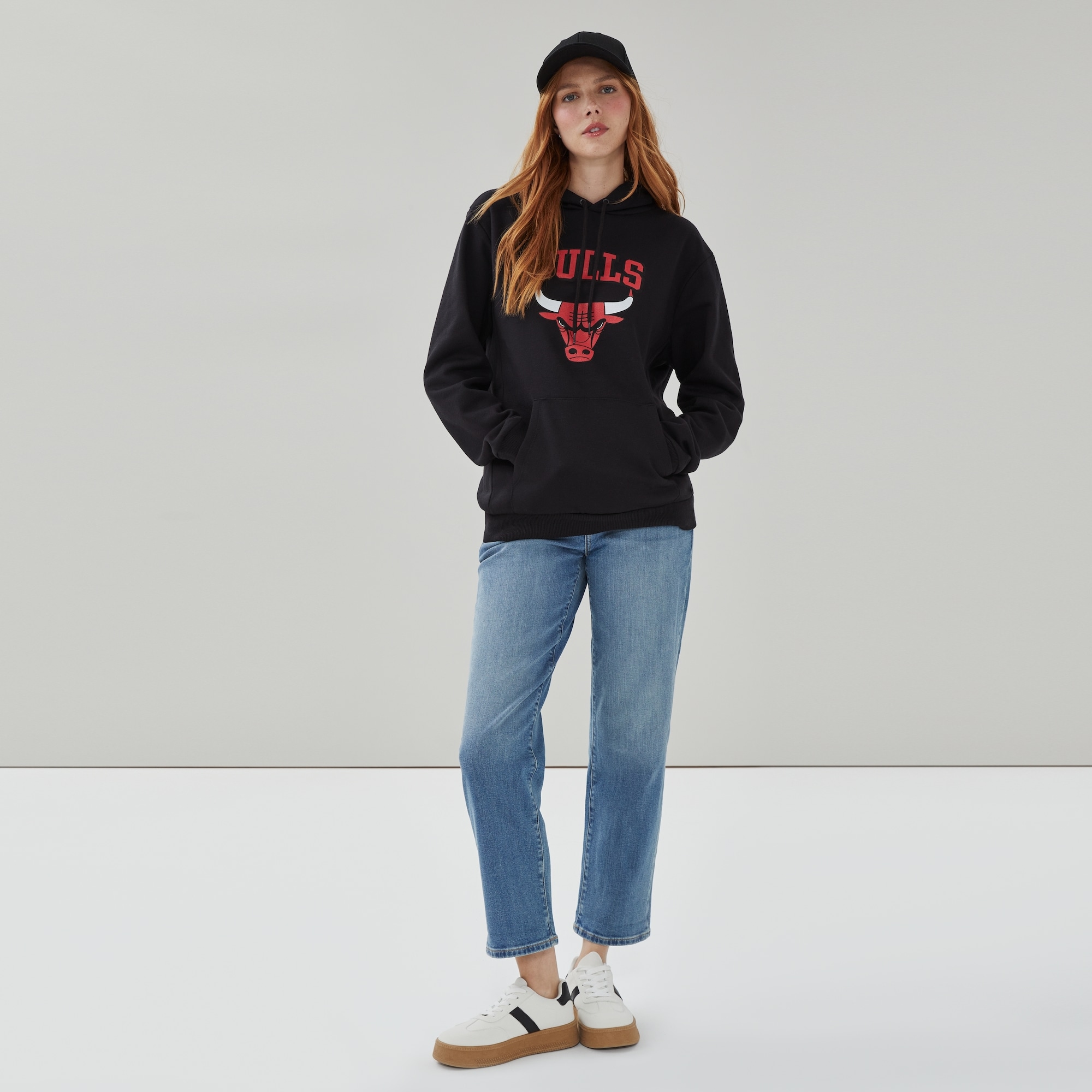 Adult NBA Chicago Bulls Hoodie in Black from Joe Fresh