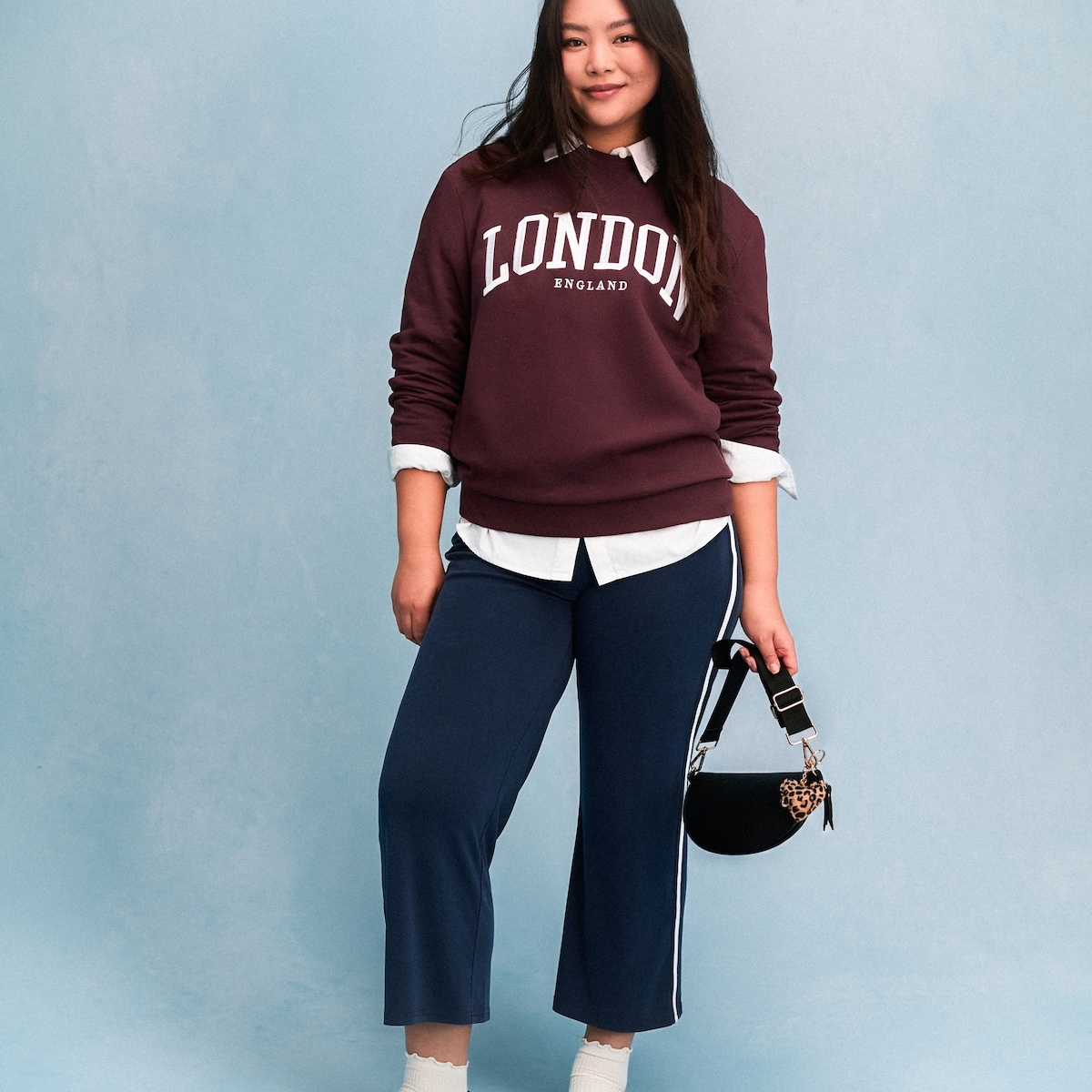 Chandail en molleton  col ras du cou Londres