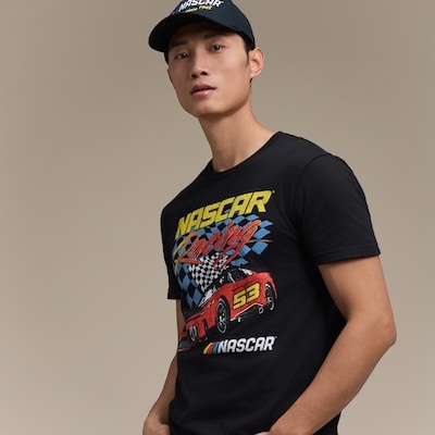 T-shirt NASCAR pour adultes - Noir
