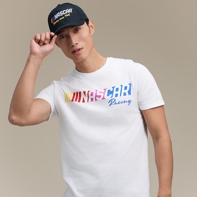 Adult NASCAR T-Shirt - Bright White