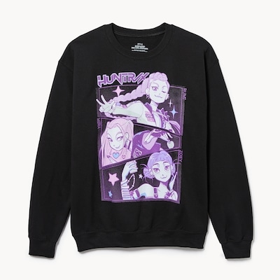 Adult HUNTR/X Graphic Sweatshirt - Black