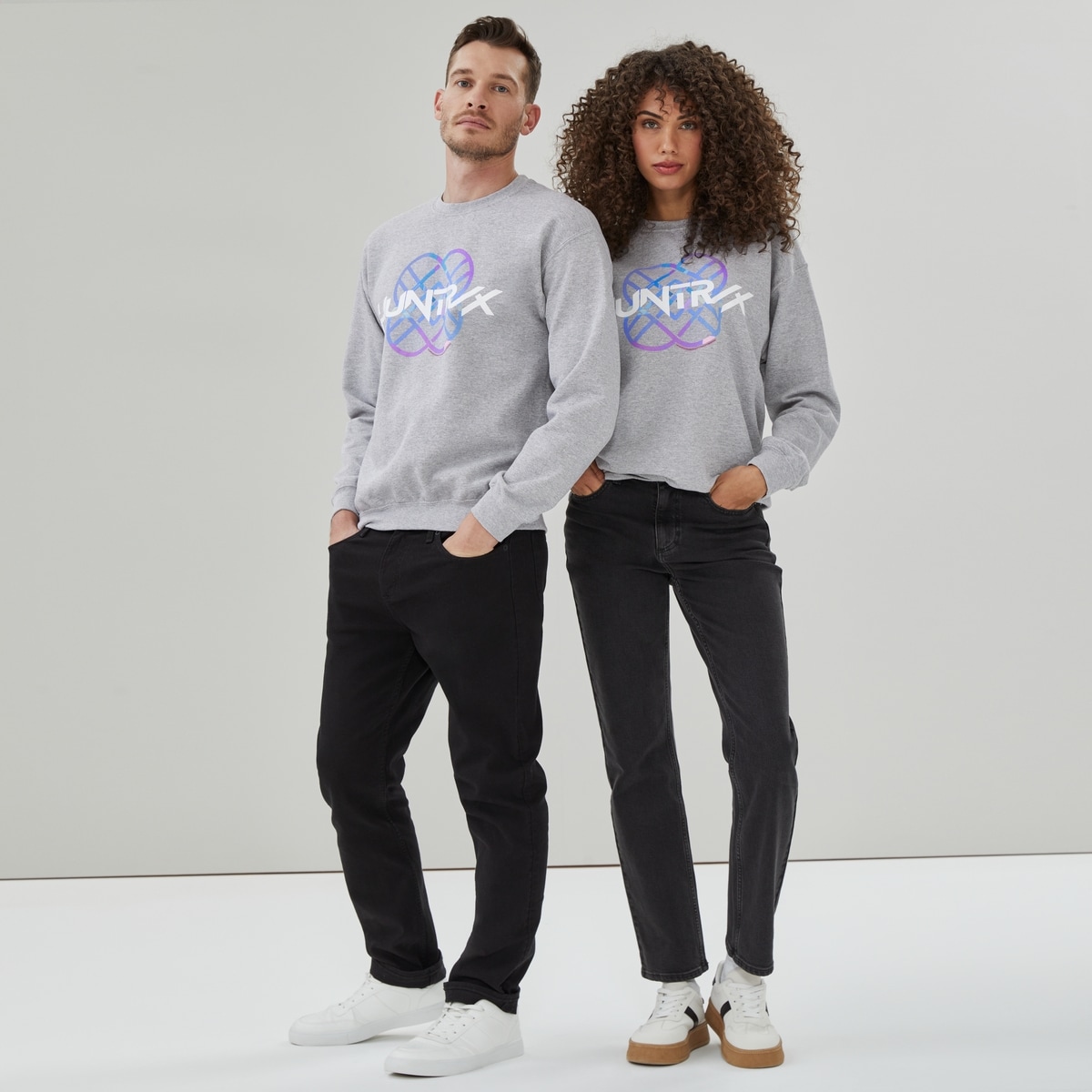 Adult K-Pop Demon Hunters Sweatshirt - Light Grey Mix