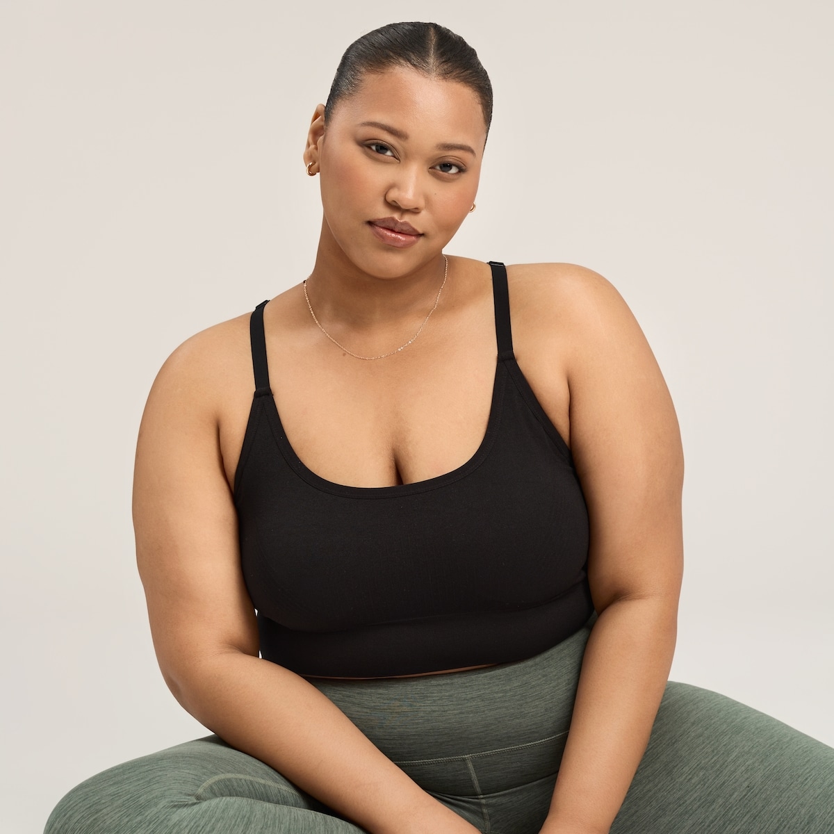 Women+ Medium Impact Sports Bra - Black