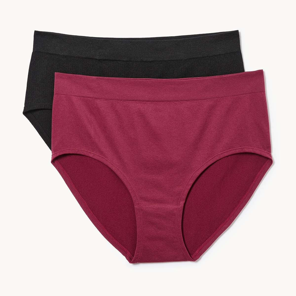 Ens. 2culottes sans couture Femmes+ - Bourgogne