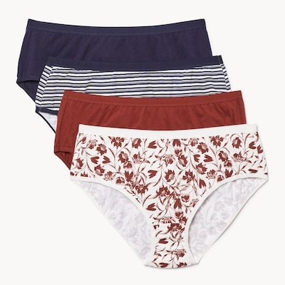 Women+ 4-Pack Organic Cotton Brief - Navy