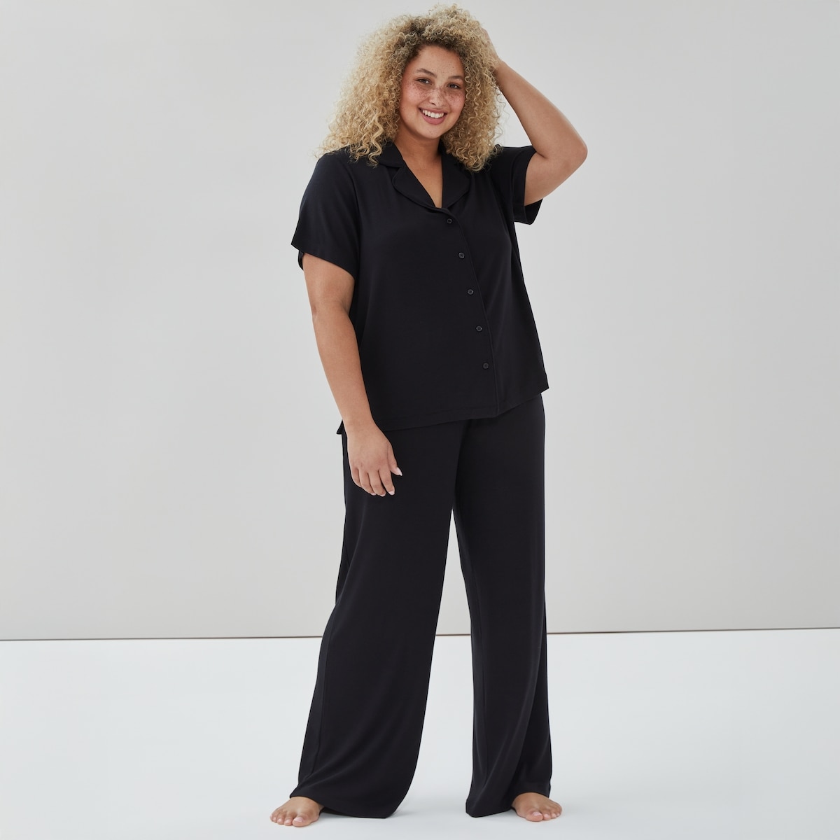 Women+ 2-Piece Sleep Set - Black