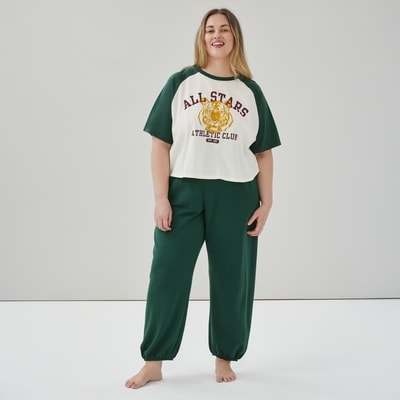Women+ Graphic Lounge T-Shirt - Dark Green