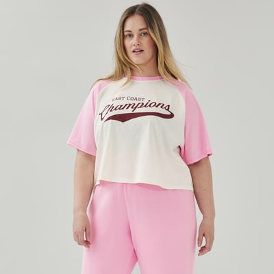 Women+ Graphic Lounge T-Shirt - Light Pink