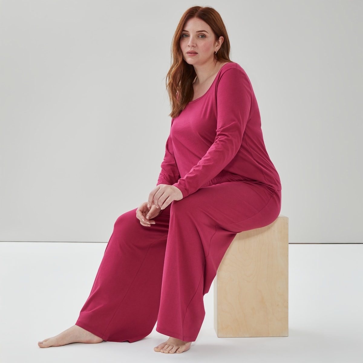 Women+ Cotton Wide Leg Sleep Pant