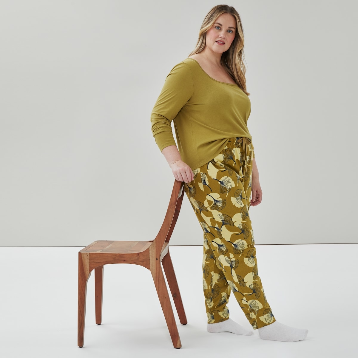 Pantalon de jogging de nuit imprim coton Femmes+