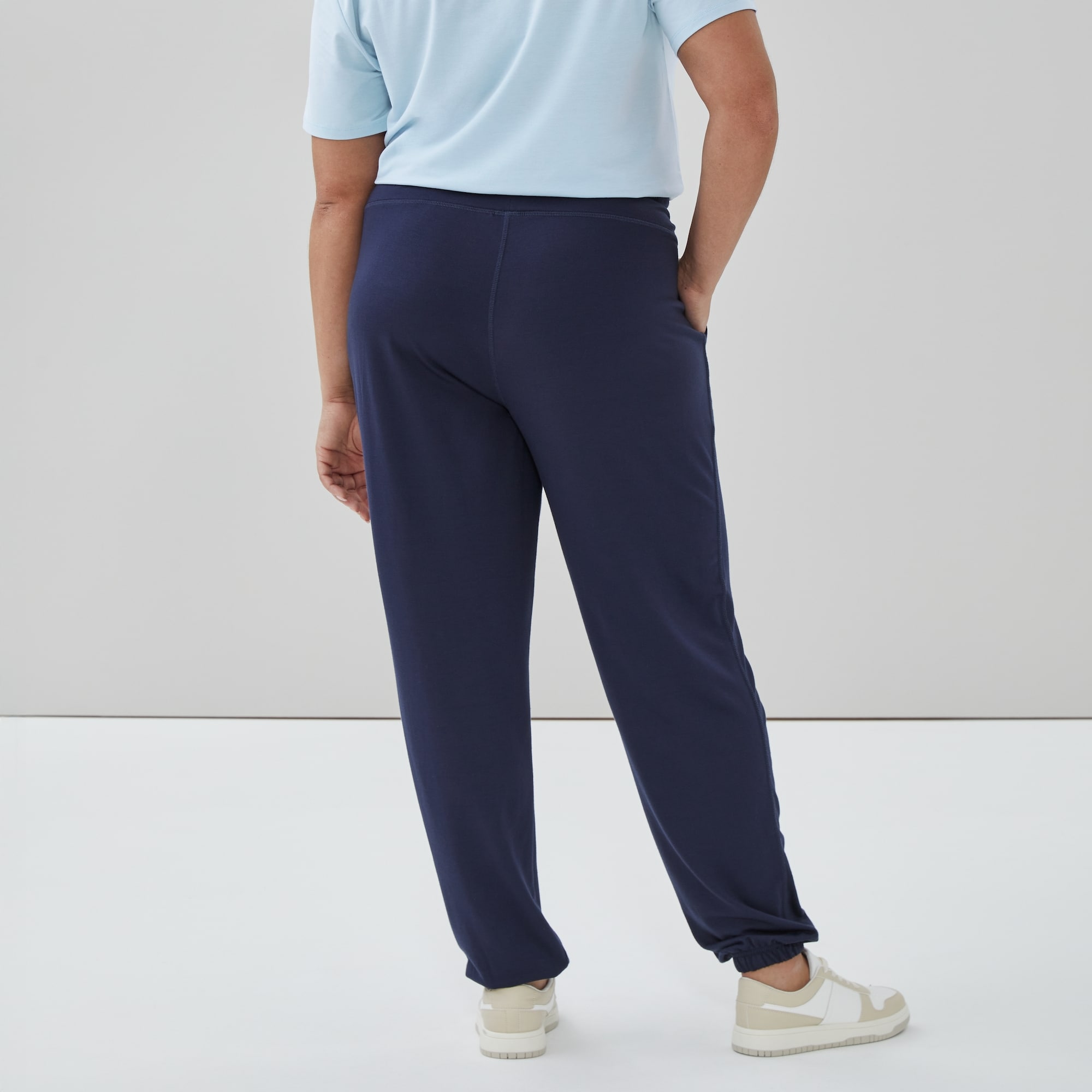 Women+ Active Terry Jogger in Navy from Joe Fresh
