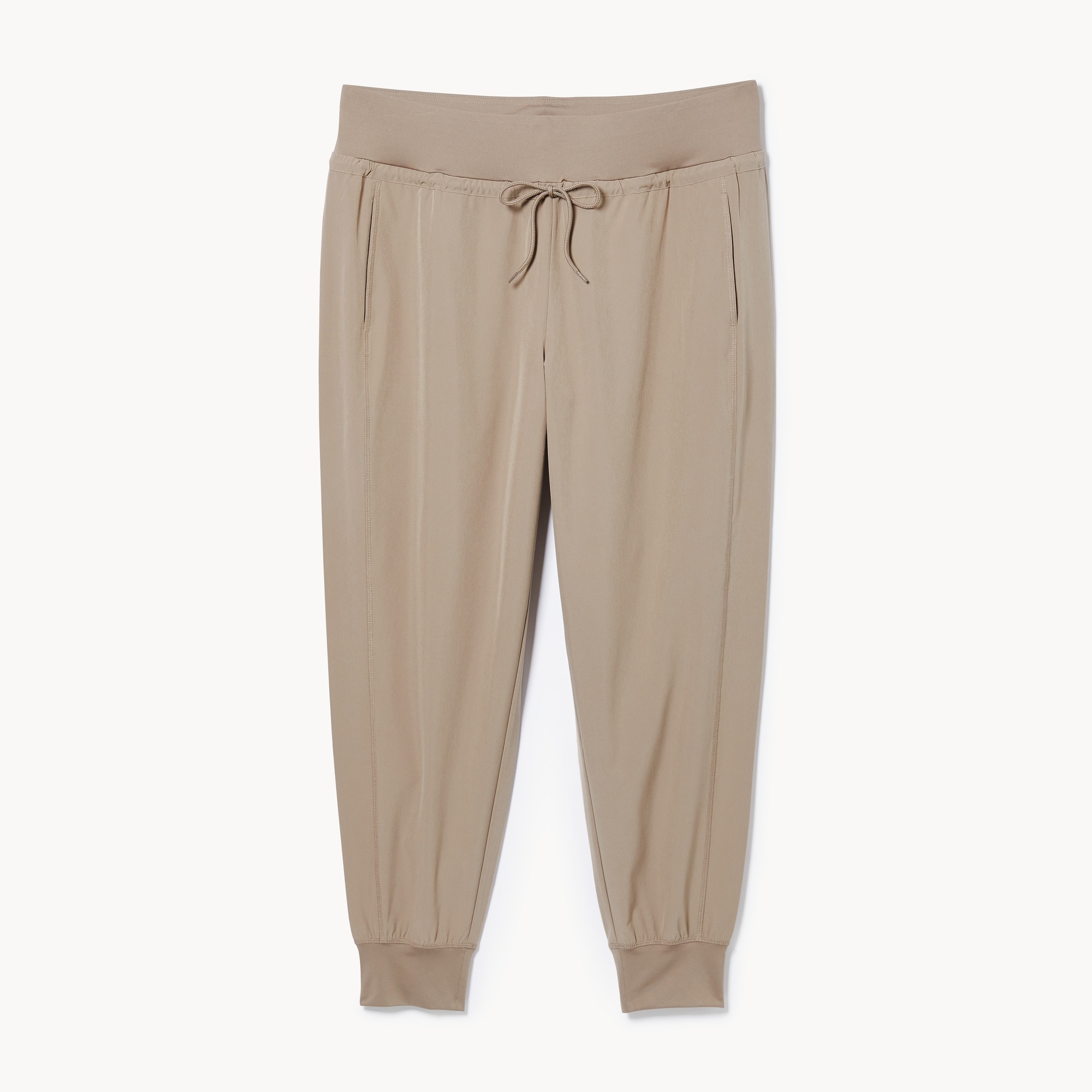 Women+ Active Four-Way Stretch Jogger in Light Brown from Joe Fresh