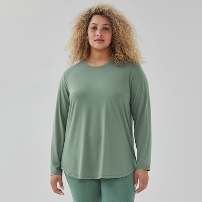 Women+ Active Moisture-Wicking Long Sleeve Top - Dusty Green