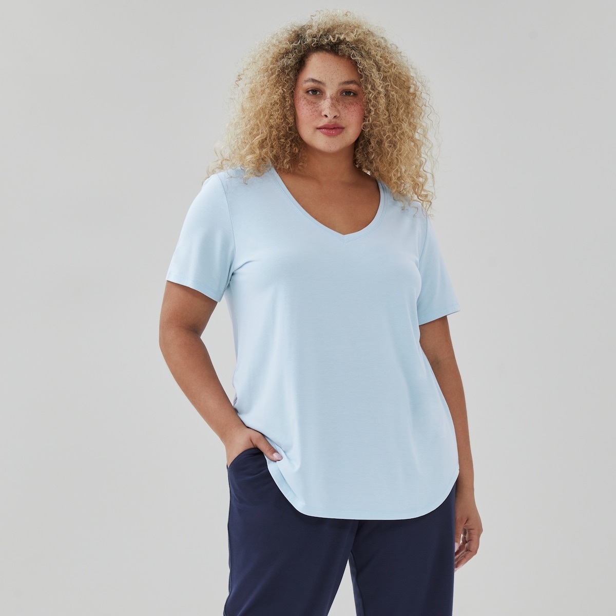 Women+ Active Moisture-Wicking T-Shirt - Light Blue