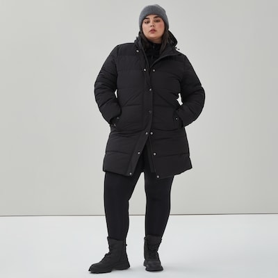 Parka midi à capuchon Femmes+ - Noir