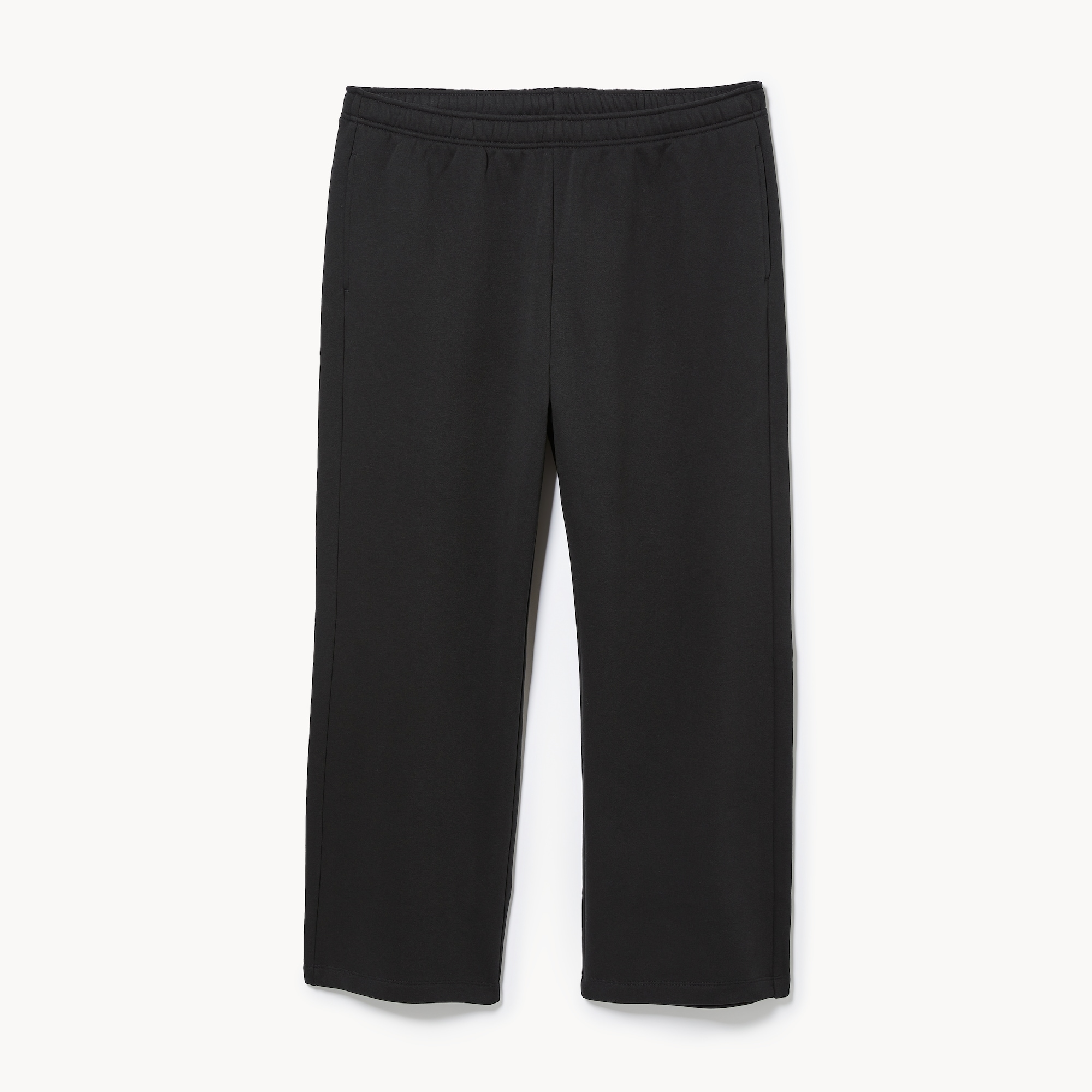 Women+ Active Fleece Straight Pant in Black from Joe Fresh