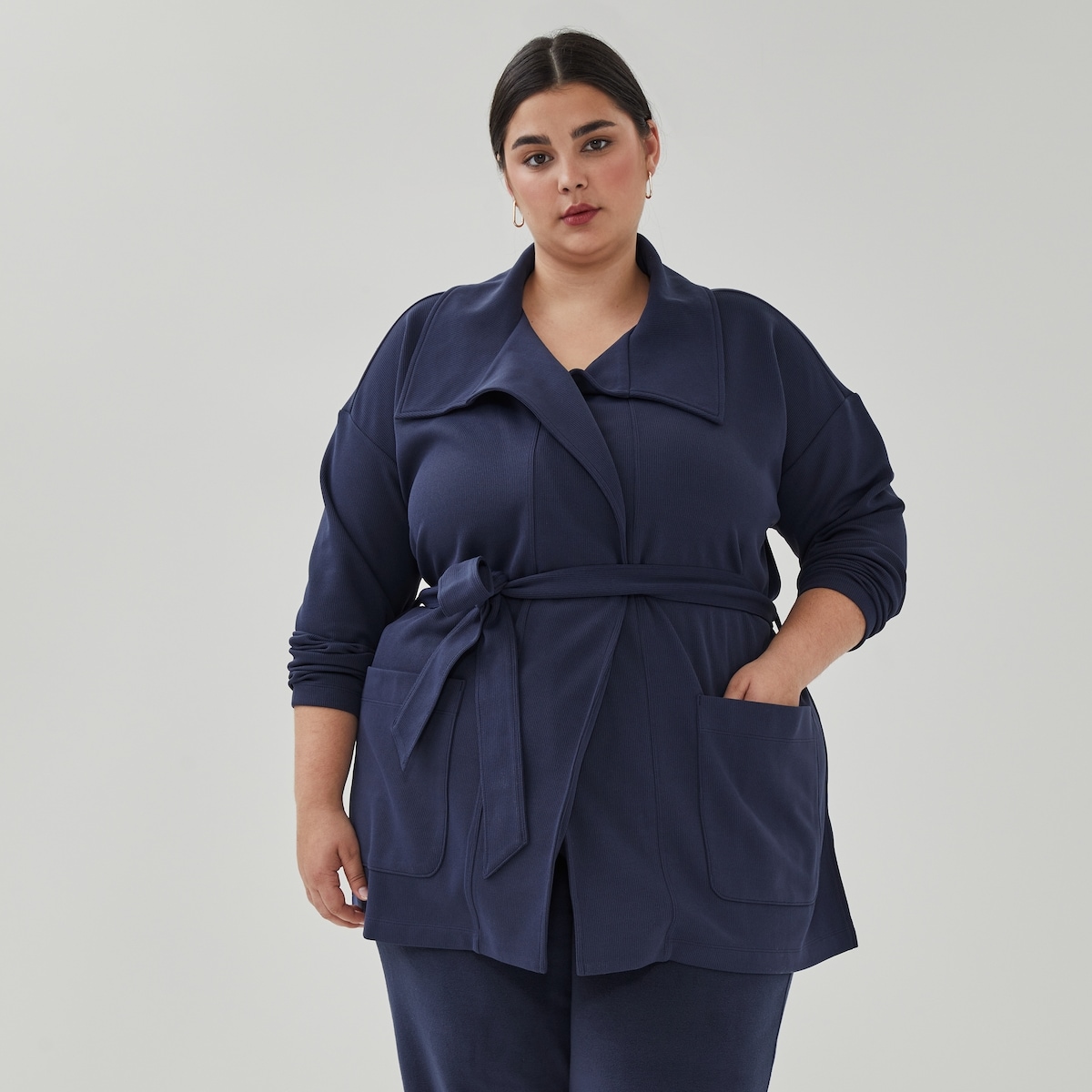 Cardigan sport douillet Femmes+ - Marine