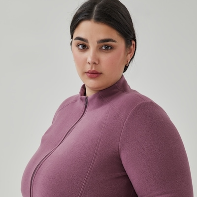 Women+ Micro Fleece Jacket - Plum