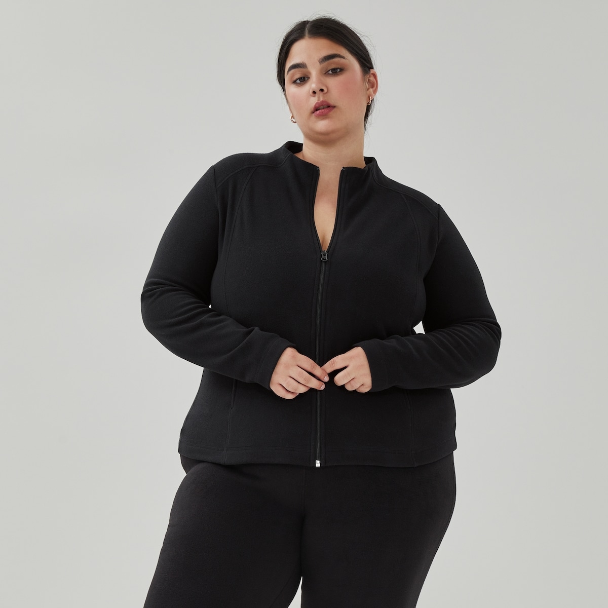 Women+ Micro Fleece Jacket - Black