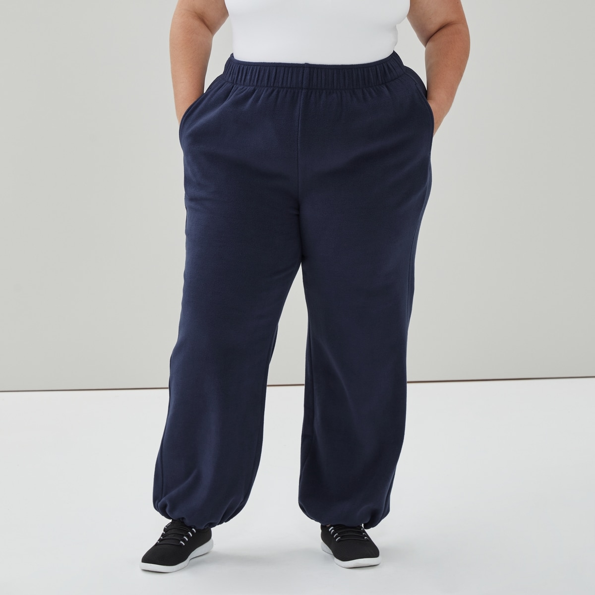 Pantalon de jogging sport extensible Femmes+ - Marine