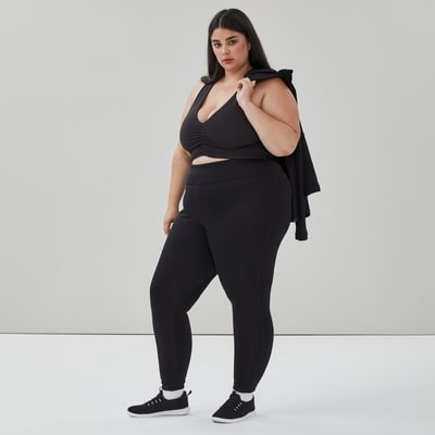 Women+ Active Fleece Legging - Black