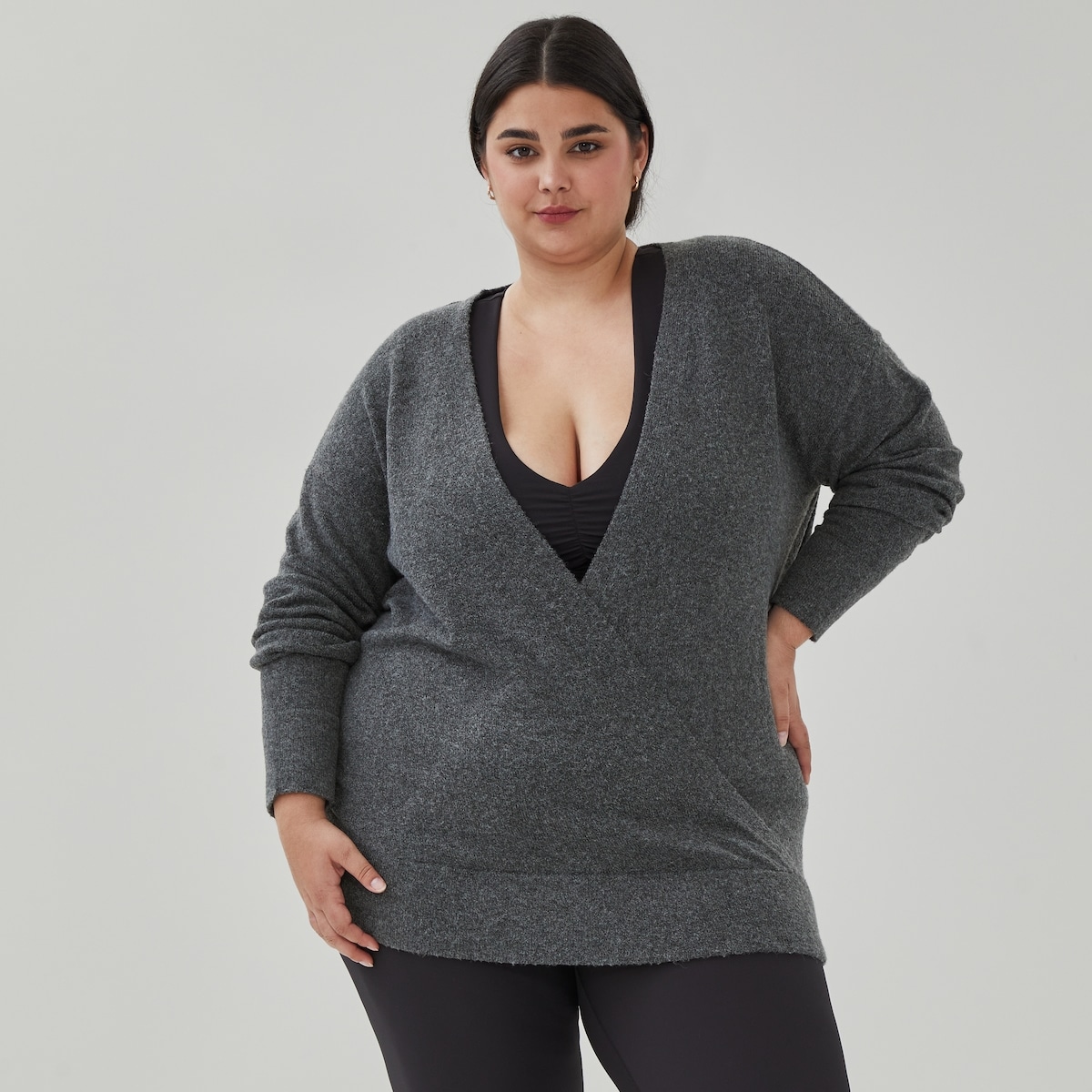 Women+ Wrap Sweater